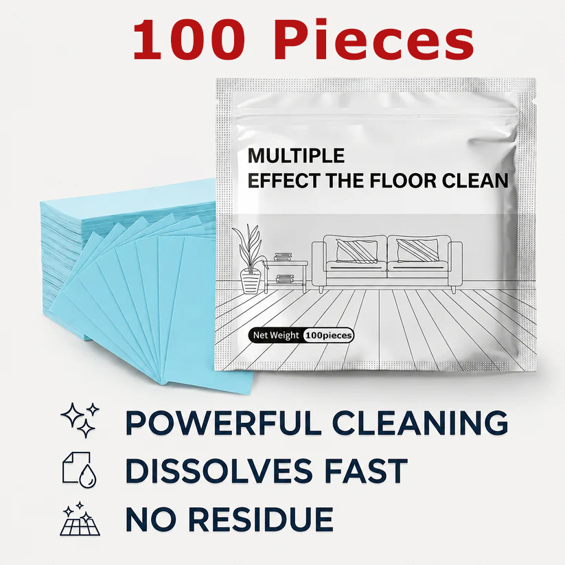 Multi-Effect Floor Cleaning Sheets - Deep Cleans (100PCS)